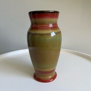 Vintage Ceramic Pottery Earth Tones Gloss Vase